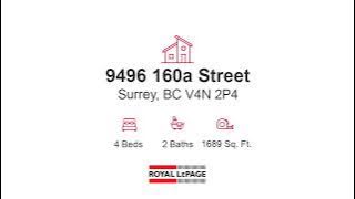 9496 160a Street for sale in Surrey, BC V4N 2P4 - Single Family