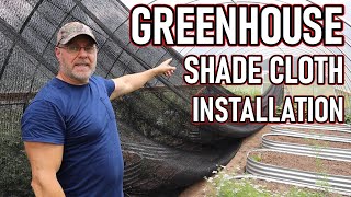Greenhouse shade cloth installation from Growers solution