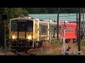 JR木次線 キハ120形気動車 迫力の4連!!(3色混色編成) 南大東→木次 2013.11