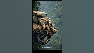 AI NATURE EXPLORATION|SNAKE FIND HOME|GIANT SNAKE|GIANT PYTHON #ai #trending #snake #feedshort