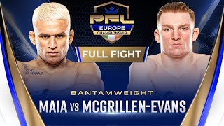 Weslley Maia vs Lewis McGrillen-Evans | PFL Dublin Full Fight