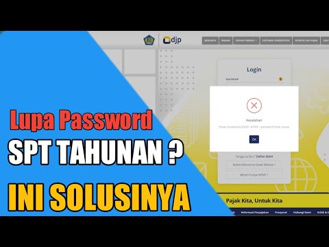 Lupa Password DJP Pajak Online | lupa password npwp pajak  #pajak #spttahunan