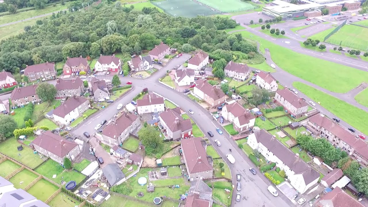 Coatbridge Drone Flight Around Townhead 11/07/2024