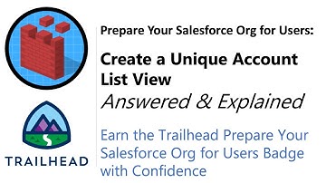 Create a Unique Account List View | Trailhead | Answered and Explained