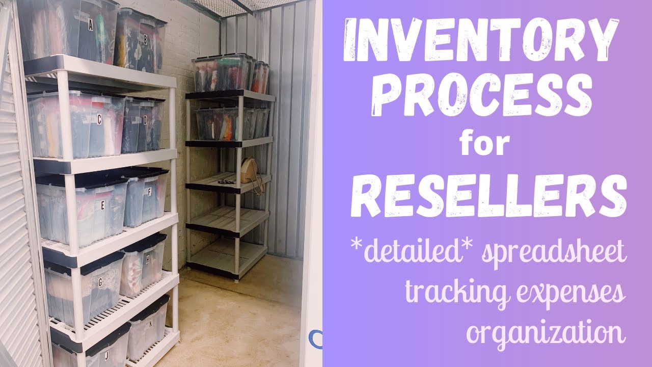 INVENTORY SYSTEM & SPREADSHEET for RESELLERS! Detailed Expense Tracking