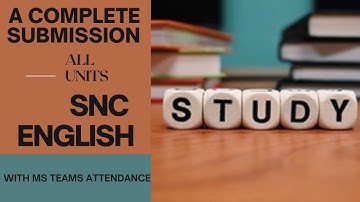 SNC ENGLISH | 99 % CORRECT ANSWERS | A COMPLETE SUBMISSION ON SNC PORTAL | ARTS GROUP |