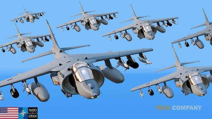 US AV-8B Harrier II Showing its Insane Vertical Capability Over Water -  YouTube