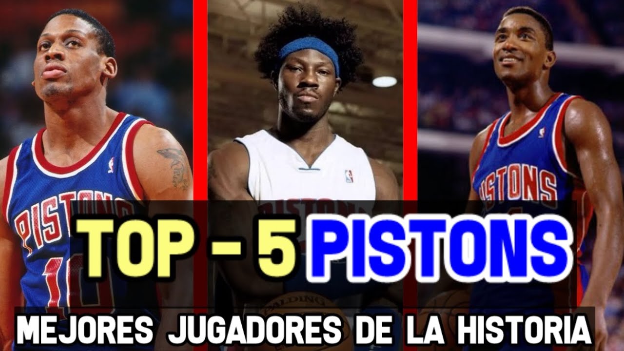 TOP 5 MEJORES JUGADORES DE DETROIT PISTONS Reportaje 🏀🔝 YouTube