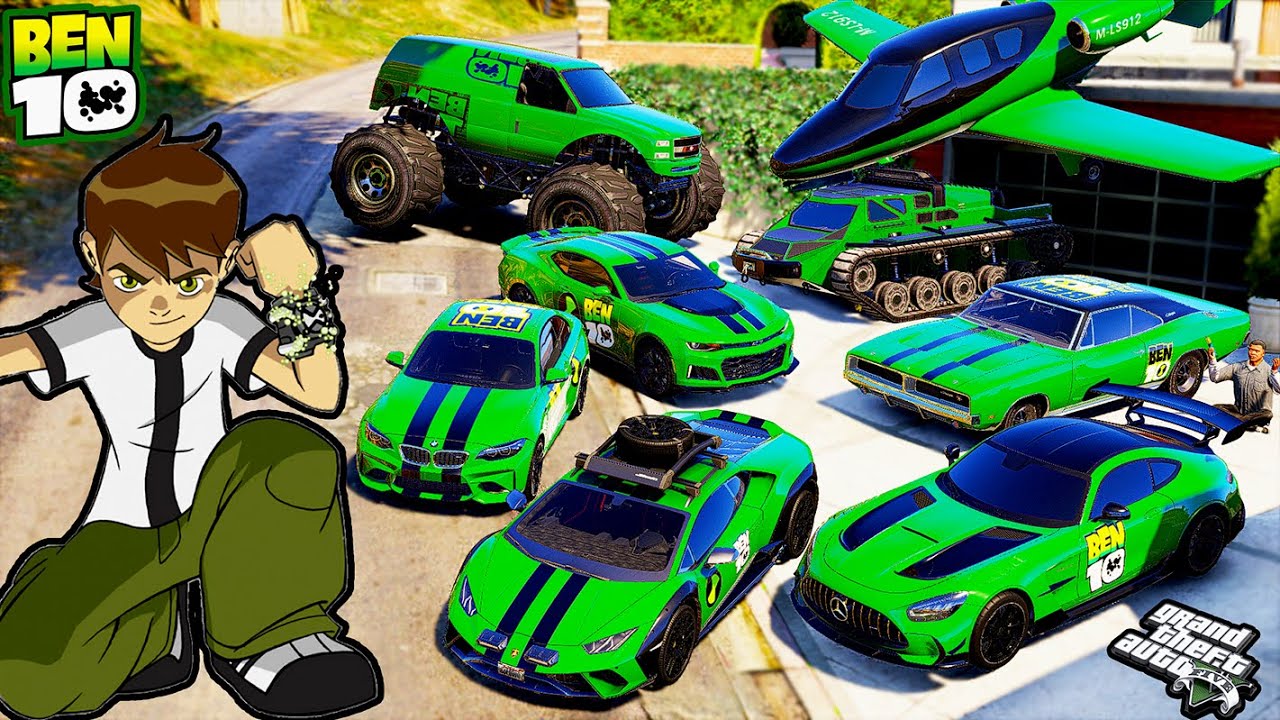 Stealing BEN 10 Super Cars with Franklin!