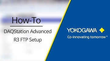 Yokogawa DAQStation Advanced R3 FTP Setup