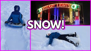 OUR FIRST BIG SNOW | Spend The Weekend With Us