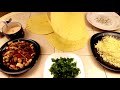 буррито с грибами и курицей (тортильи)
