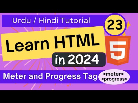 HTML Meter and Progress | Urdu / Hindi Tutorial