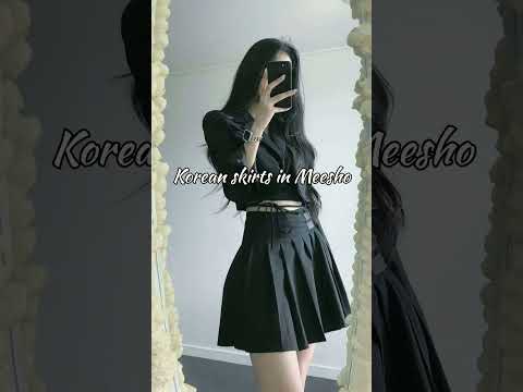Korean skirts in Meesho #meesho #skirt #outfit #meesho #trend #shorts