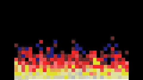 A Doom Fire demo for MSX1