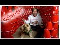 BUILDING A GIANT 5,000+ RED CUP FORT!!