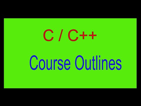 C++ Course Outlines
