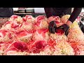 japanese street food - hiroshima style okonomiyaki 広島焼き