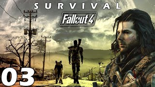 Fallout 4 Live Let's Play Pt 3 (Survival Mode Difficulty) Brotherhood of Steel