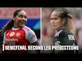 UEFA Women’s Champions League semifinal predictions 🔮 Can Arsenal hold off OL Lyonnes? | ESPN FC