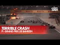 Le terrible crash de romain grosjean au dpart de la course  gp de bahren