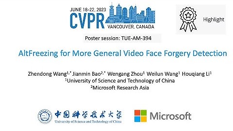 [CVPR 2023 Highlight 🎉] AltFreezing for More General Video Face Forgery Detection