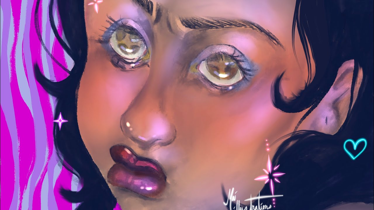 Mad Girl Speedpaint | ASMR RAIN
