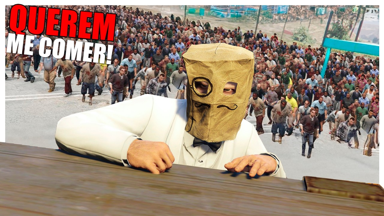 TODOS viraram ZUMBI e estão CONTRA MIM no GTA 5 Online | Momentos Engraçados