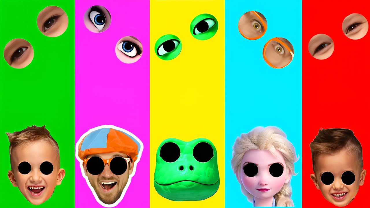 Wrong eyes👀 DAME TU COSITA SONG👀 Frozen 2 Elsa and Vlad and Niki and Blippi and Green Patila
