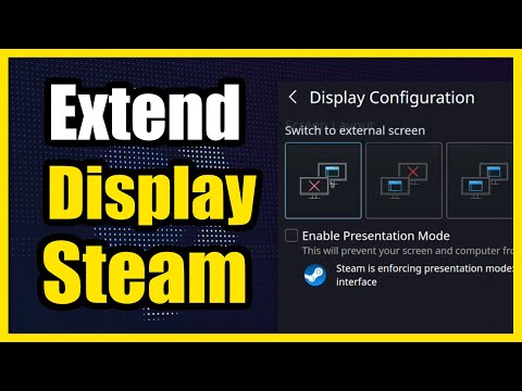 How to Extend your DISPLAY on Steam Deck External Monitor (Easy Method)