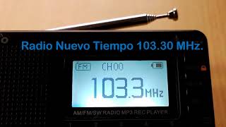 Radio Nuevo Tiempo 103.30 MHz. FM. [Antes Radio Unión].Perú-Lima. (Lima-Oeste). Chorrillos.(FM-VHF). screenshot 3