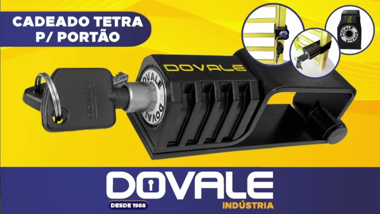 Cadeado tetra para portão Dovale