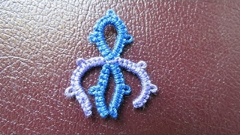 Needle Tatting Alligator Join