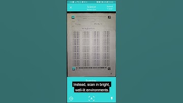 Tips for scanning answer sheets
