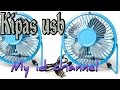Membuat kipas angin usb dari motor dvd bekas