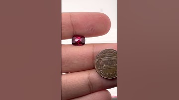 MS398321 - Lab Created Ruby 9x7mm Elongated Cushion Checkered Shape - AAA quality