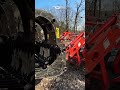 Tackling Stumps with a small tractor #tractor #tools #kioti