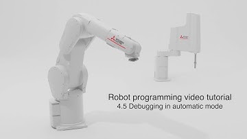 Robot Melfa programming – Lesson 4.5 Debugging in automatic mode