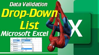 How to create a drop-down list in Excel | Data Validation | Validate data in a dropdown list Excel