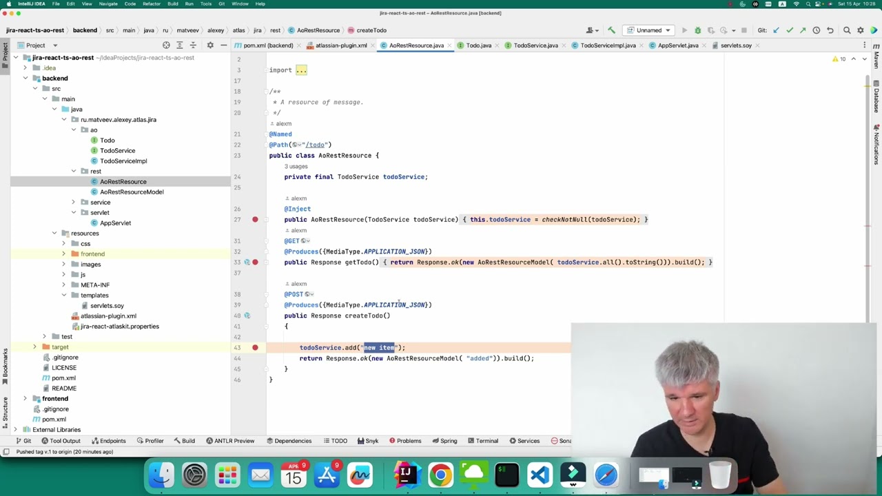 Приложение для Atlassian Jira Data Center: typescript, active objects, rest (по-русски)
