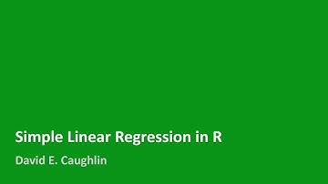 Simple Linear Regression in R