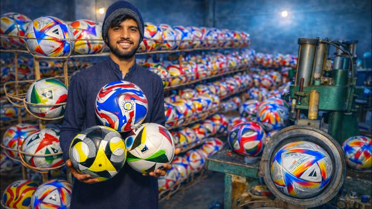 Today, I will show you how a football is made step by step.