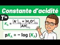 Ref:Qe6VFTmTMIQ Constante d'acidit�   ka &amp; pka (acide - base)   terminale sp�cialit�