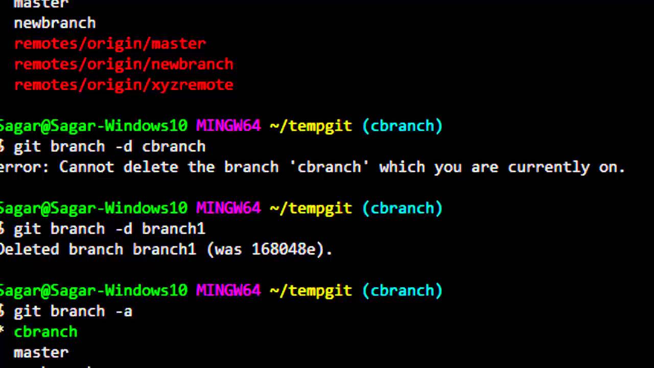 How To Delete A Branch In Git