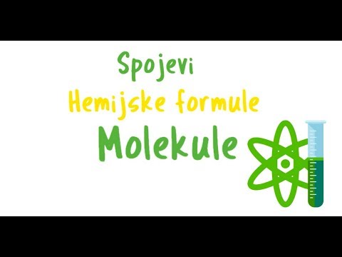 Spojevi, formule i molekule - YouTube