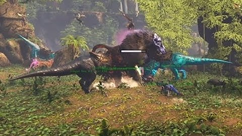 ARK Survival Evolved -Lost Island -Official PVE -Dinopithecus King Beta with Shadowmanes