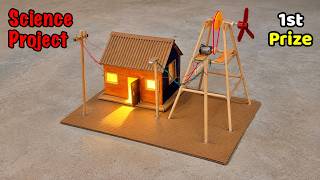 Wind power generator | Renewable energy science project | easy science project 2026
