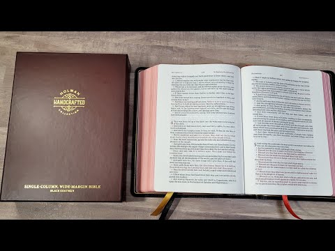 Holman Handcrafted KJV Single Column Wide Margin Bible