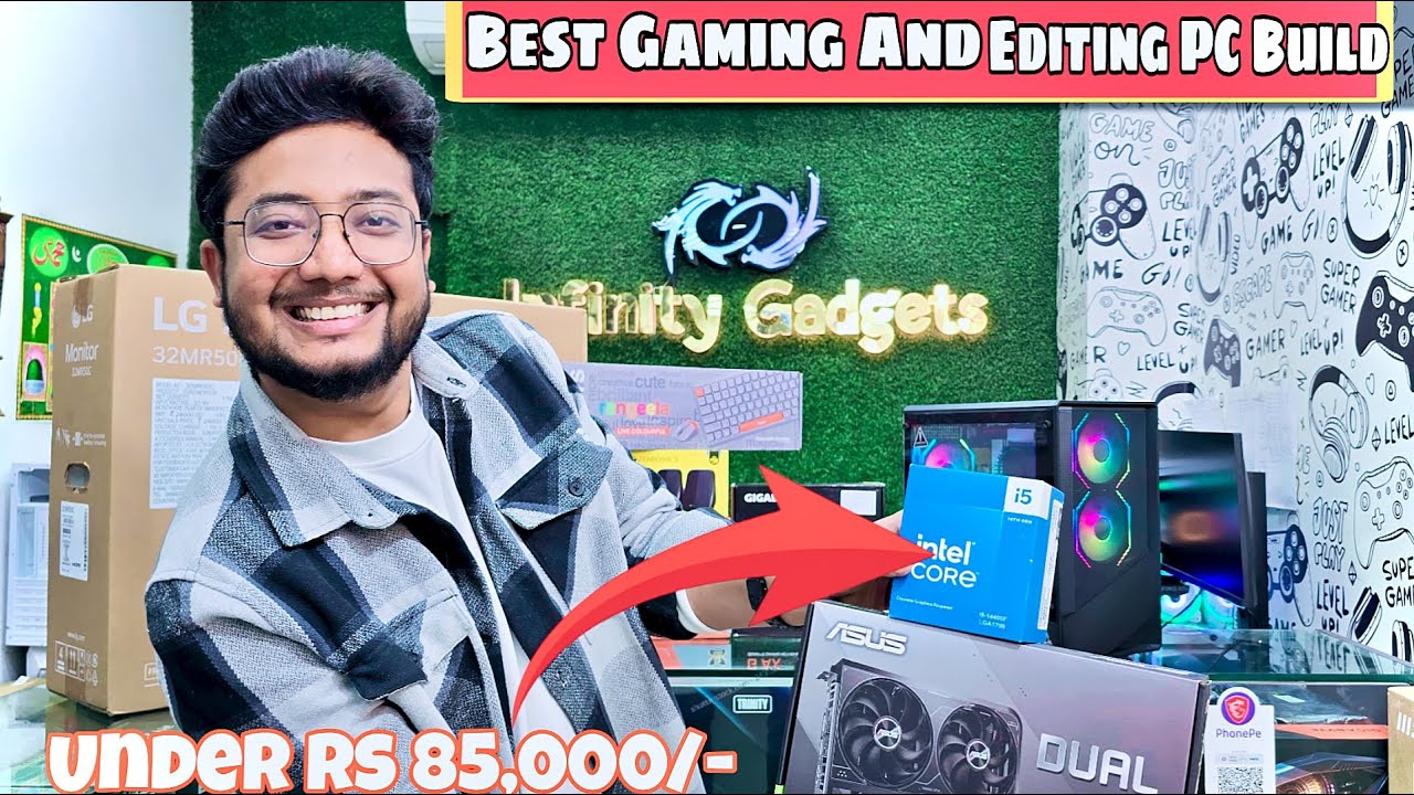 Best Gaming And Editing PC Build Under Rs 85,000/-| - YouTube