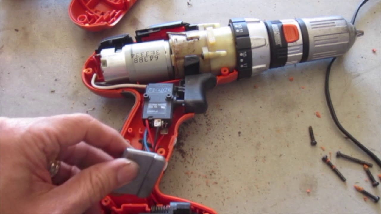 Transplant cordless drill handle, battery and trigger YouTube